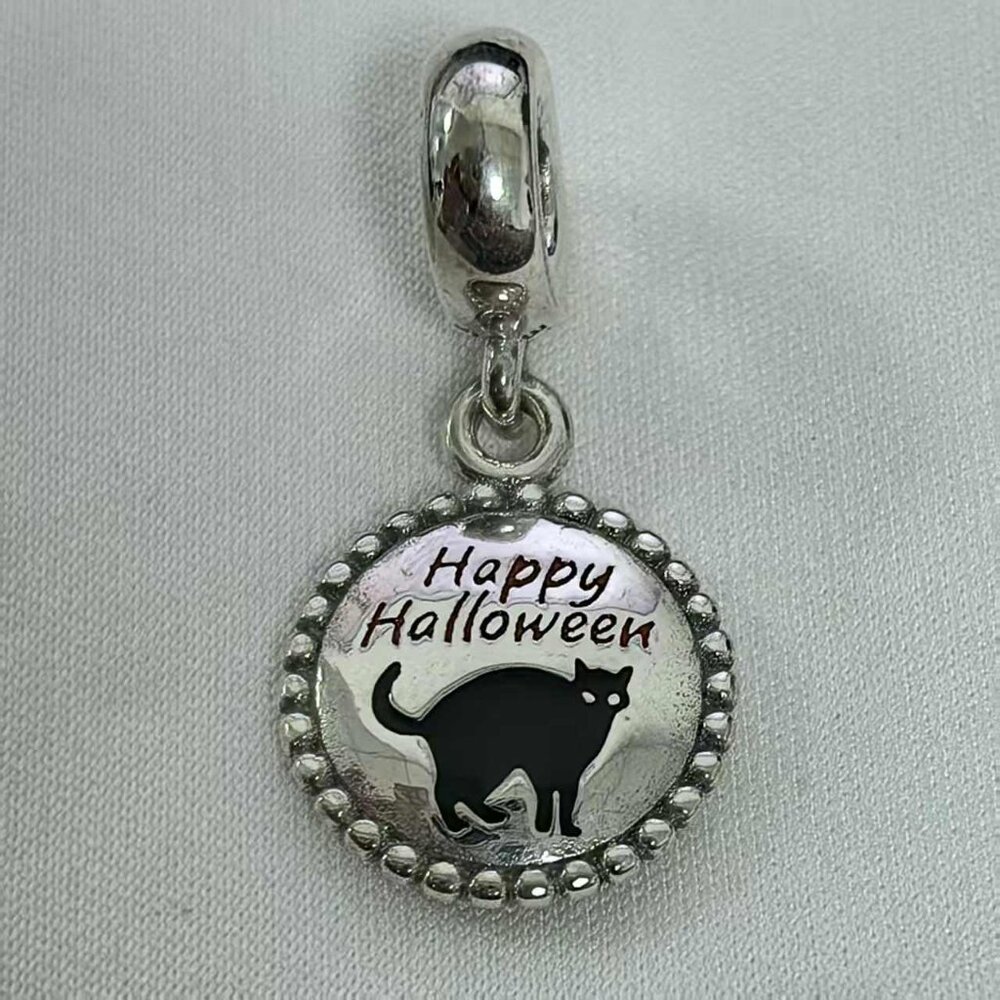 Pandora Happy Halloween Charm Pendant, S925 Silver Jewelry
